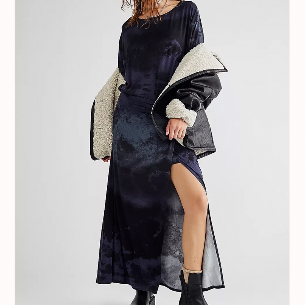 Free People Midnight Alyssa Wrap Dress